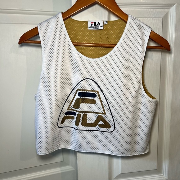 FILA for Urban Outfitters Cropped Sleeveless Mesh Top - Picture 1 of 9